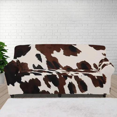 Vista 111 de Horeset Funda elástica para silla con diseño de flores hippie otoñales, funda para sofá, lavable, protección de muebles con espuma antideslizante