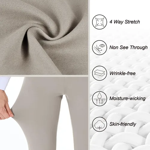 Vista 2 de PUWEER Capri Pants for Women Dressy Business Casual Stretchy Slim Straight Womens Dress Pants with Pockets