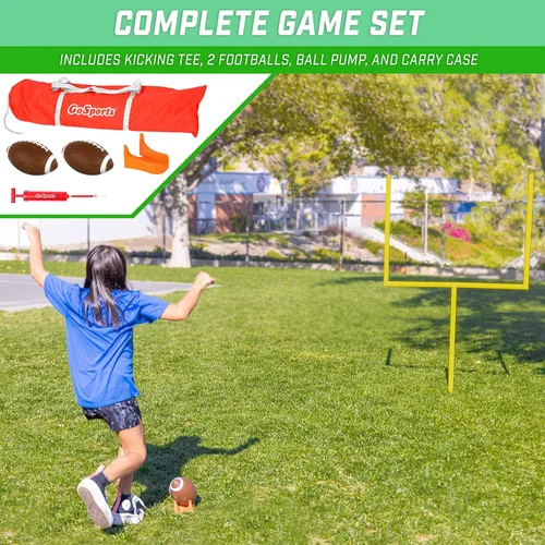 Vista 5 de GoSports Poste de Portería de Fútbol Americano - Juego de Fútbol Americano para Patio Trasero de 6 u 8 Pies