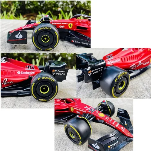 Vista 4 de RASTAR Coche de F1 1:12 Ferrari F1-75 Auto de juguete a control remoto, Ferrari F1 RC Car para niños y adultos, 2022 F1 Challenger, 2.4GHz