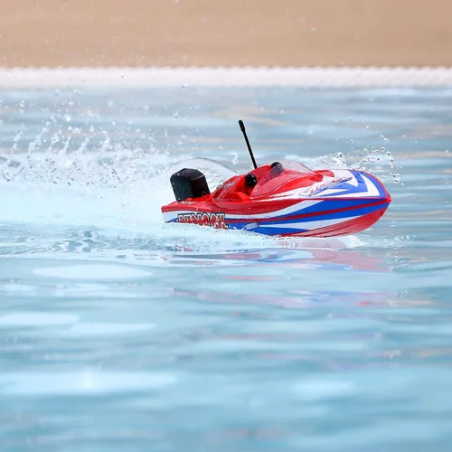 Vista 8 de Pro Boat Lucas Oil 17 Power Race DeepV w/Smart Chg & BattRTR PRB08044T2 Barcos RTR Eléctrico Amarillo