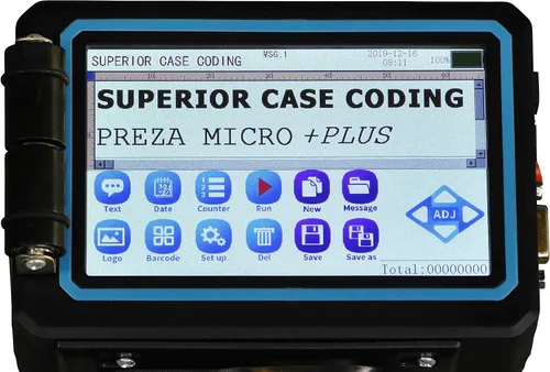 Vista 6 de Preza MICRO + PLUS SBK Impresora portátil de inyección de tinta, codificador de inyección de tinta, máquina de codificación de fecha, codificador