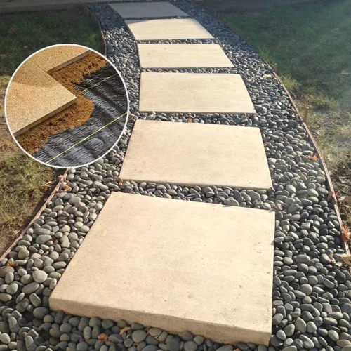 Vista 4 de Agfabric, tela para jardinería para cubrir el suelo, de 2.9 onzas, para control de maleza.
