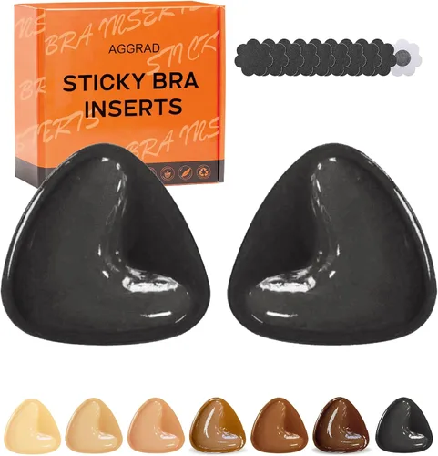 Vista 7 de Almohadillas de Sujetador Adhesivas de Doble Cara Insertos Volumen Ultra Instantáneo Push Up Sujetador Adhesivo para Mujeres Trajes de Baño Bikinis
