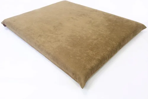 Vista 7 de Lujosa cama para perros de espuma viscoelástica con almohadilla sólida y funda interior impermeable y fundas externas para perros pequeños y Beige