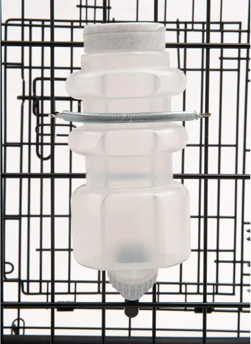 Vista 2 de Botellas de agua sin goteo Lixit de llenado superior para perros. (16 FL Oz (Paquete de 1), Blanco)