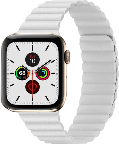 Vista 12 de Compatible con Apple Watch Band 1.732 pulgadas, 1.654 pulgadas, 1.575 pulgadas, 1.496 pulgadas. Correa de piel ajustable mejorada con sistema