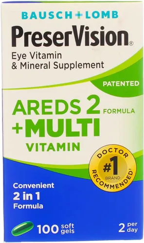 Vista 6 de Bausch & Lomb PreserVision - Vitamina mineral para ojos, 100 geles blandos (paquete de 2)