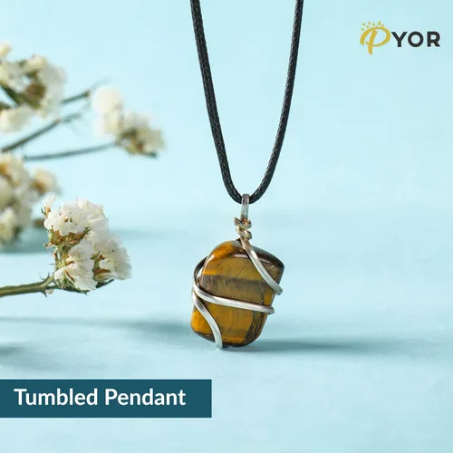 Vista 40 de PYOR Collar con colgante curativo de Reiki de cristal, gemas de buena suerte, prosperidad, riqueza, piedras preciosas naturales, collares de buena