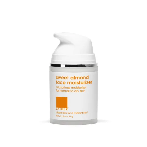 Vista 3 de LATHER Mantequilla corporal con leche de almendras y miel + hidratante facial de almendras dulces Hidratante facial suave y natural + mantequilla