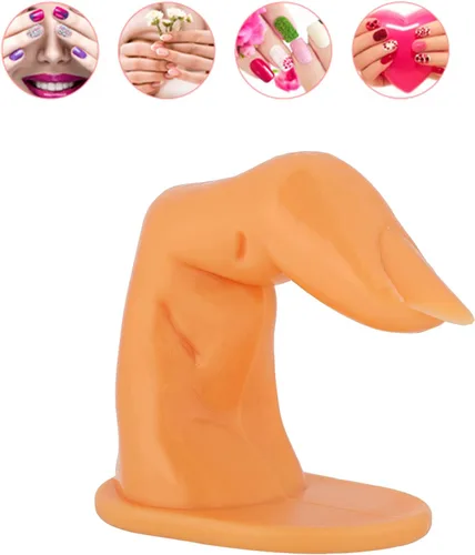Vista 3 de Yinhing Dedos de práctica de uñas, modelo de dedos falsos, arte de uñas, arte de uñas, práctica de dedos, puntas de arte de uñas, maniquí