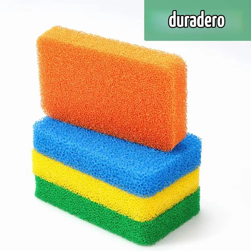 Vista 7 de Patelai - Esponja de silicona para platos, 10 unidades Esponja reutilizable para fregar, superficie antiarañazos, apta para lavavajillas, juego