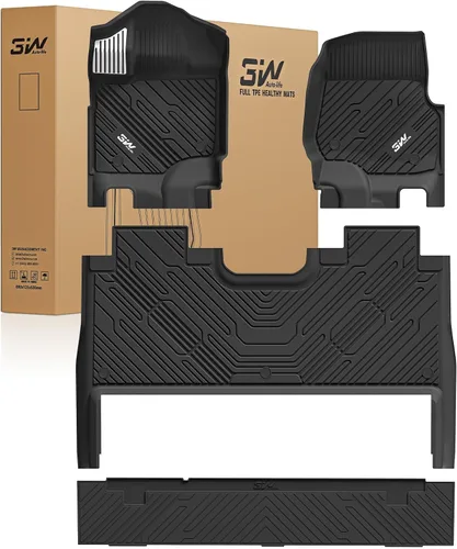 Vista 16 de 3W Alfombrillas para Ford F-150 2015-2025 y F150 Lightning SuperCrew 2022-2025 (sin almacenamiento plano plegable), TPE para todo tipo de clima