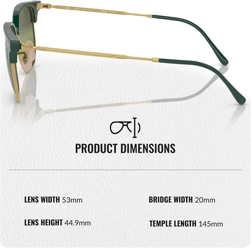 Vista 48 de Ray-Ban RB4416 NEW CLUBMASTER - Gafas de sol de forma cuadrada redonda con kit oficial de gafas
