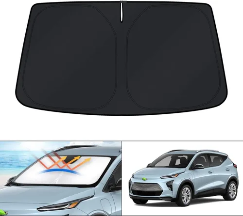 Vista 121 de KUST Parasol para parabrisas para BMW X1 F48 2016, 2017, 2018, 2019, 2020, 2021, 2022, accesorios de ajuste personalizado, parasol plegable