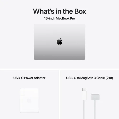 Vista 6 de Apple MacBook Pro de 16.2 pulgadas con chip M4 Max, finales de 2024 - Plata, 16 núcleos/40 núcleos, pantalla estándar, 64 GB, SSD de 1 TB