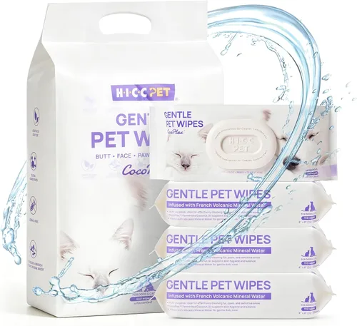 Vista 9 de HICC PET Toallitas para perros y gatos, agua mineral francesa, 110