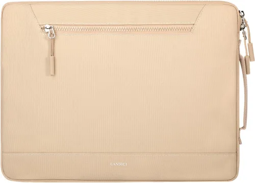 Vista 8 de LANDICI Funda Tipo Sobre Protectora de 360° para Laptop de 14 15 Pulgadas, Impermeable Delgada Bolsa Cubierta para Computadora Compatible