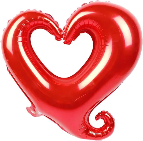 Vista 5 de Soochat Globos de corazón rojo, globo de helio de Mylar en forma de corazón para decoración de San Valentín, boda, fiesta, 10