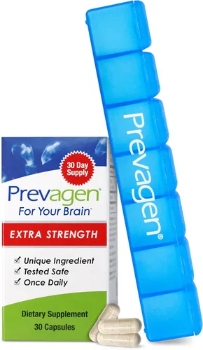 Vista 13 de Prevagen Mejora la memoria: extra fuerte 20 mg, 30 cápsulas Paquete de 3 Con Apoaequorina y vitamina D y Prevagen 7 días Pastillero Suplemento