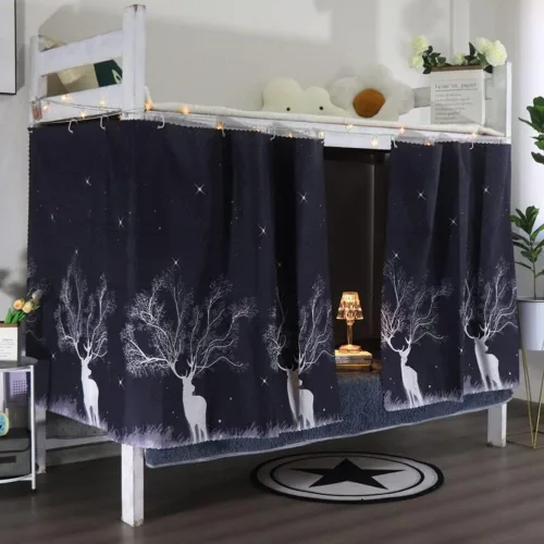 Vista 15 de JIAHG - Cortinas para cama individual para alumnos, para cama individual, tienda de campaña, cortinas, mosquiteras, tela opaca, protección contra