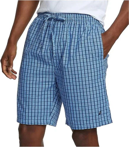 Vista 10 de Nautica - Pijama corto para dormir de hombre, 100% algodón, tejido suave, cintura elástica Azul