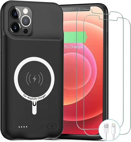 Vista 13 de Funda de batería para iPhone 11, funda de carga portátil recargable de 10000 mAh mejorada con carga inalámbrica compatible con iPhone 11