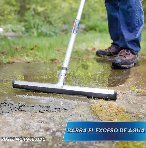 Vista 4 de Unger Escobilla de goma para pisos de superficie irregular AquaFlex profesional, 18