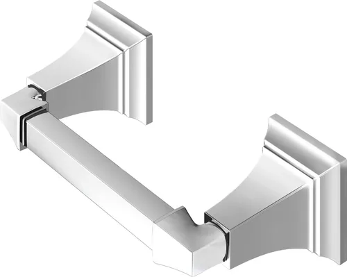 Vista 8 de Soporte para papel higiénico serie TS en níquel cepillado