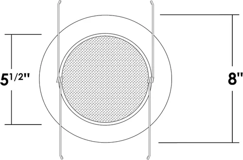 Vista 7 de NICOR Lighting Moldura de Ducha Empotrada Blanca de 6 Pulgadas con Lente Albalite (17505)