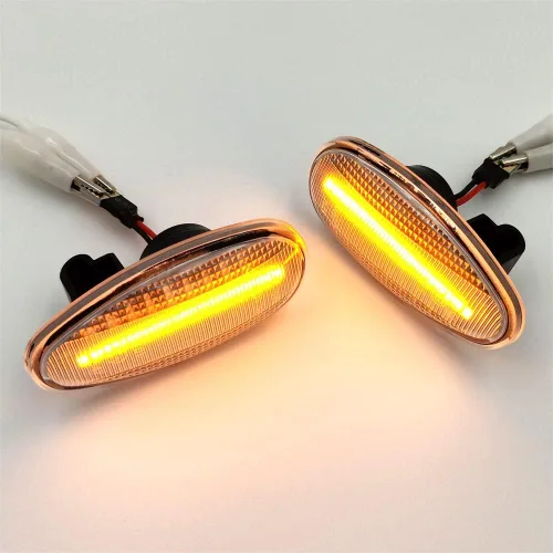 Vista 7 de Lámparas de marcador de repetidor lateral para guardabarros delanteros, ajuste OEM, luces LED ámbar de marcador lateral, compatible con modelos