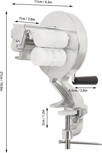 Vista 2 de Buachois Cavatelli Máquina para hacer pasta, manivela original italiana para hacer pasta, máquina para hacer pasta de ñoquis para cocina italiana