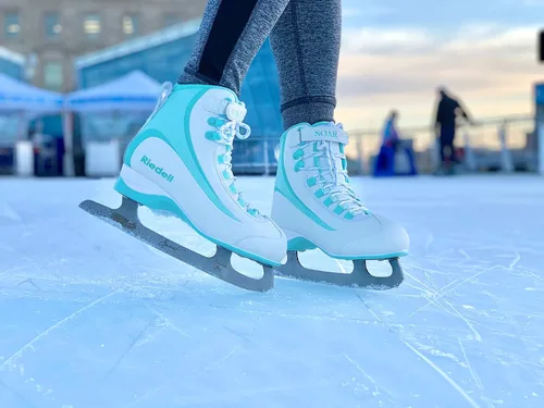 Vista 2 de Riedell Patines - Patines de hielo para adultos - Patines de hielo recreativos suaves para principiantes