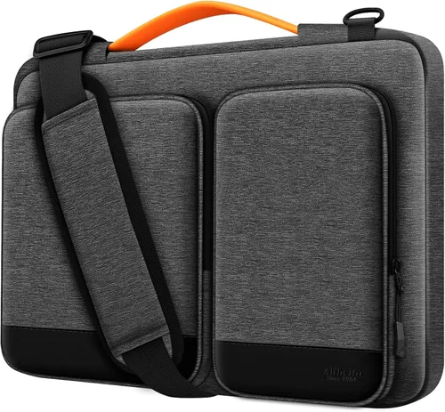 Vista 7 de Alfheim Funda para laptop de 15,6 a 16 pulgadas, protección de 360°, impermeable, a prueba de golpes, ligera, para MacBook Pro 16, compatible