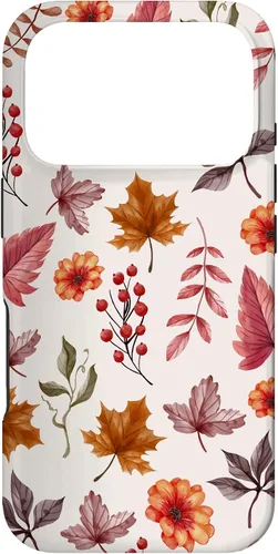 Vista 30 de Halloween Pattern Fall Leaves Pattern - Autumn Season Case for iPhone 17