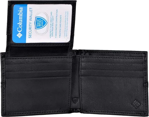 Vista 3 de Columbia RFID - Cartera con bloqueo de seguridad para hombre, cartera Rfid, talla única