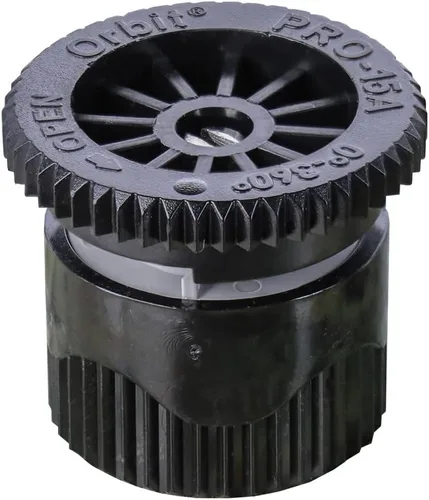 Vista 3 de Orbit 80308-Rociador profesional de cabezal rociador emergente regulador de presión de 4 pulgadas con boquilla de patrón ajustable de 15 pies