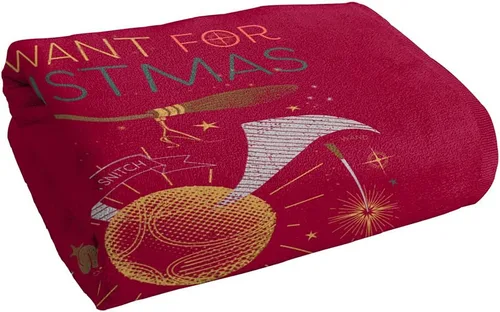 Vista 3 de LOGOVISION Harry Potter All I Want for Christmas! Toalla de playa con licencia oficial de 30 x 60 pulgadas