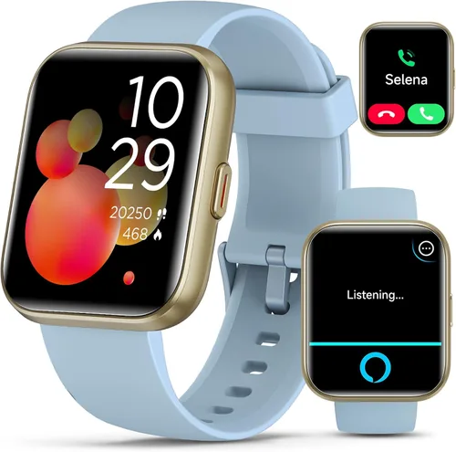 Vista 12 de Reloj inteligente para mujer, compatible con Android y iPhone, reloj de seguimiento de actividad física de 1.8 pulgadas con Alexa, alertas