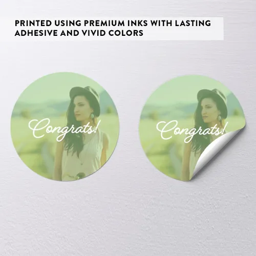 Vista 5 de Andaz Press Colección de graduación personalizada con fotos, etiquetas de gota de chocolate para besos, paquete de 216, imagen personalizada