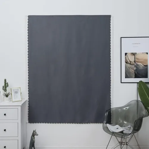 Vista 9 de GYROHOME Cortinas opacas autoadhesivas con diseño superior para ventana de cocina, paneles de cortina con aislamiento térmico y alzapaños sin Beige