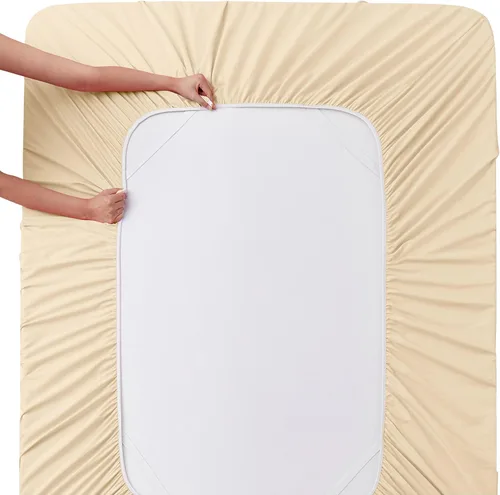 Vista 83 de Manyshofu Juego de sábanas de tamaño individual con bolsillos extra profundos, sábanas y fundas de almohada de 1800 hilos de lujo para hotel, juego