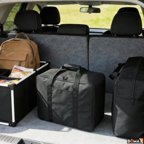 Vista 6 de BQMAX Bolsa de transporte y cubierta de parrilla de repuesto para Blackstone 5510 de 22" de mesa con capucha/tapa, cubierta de parrilla impermeable