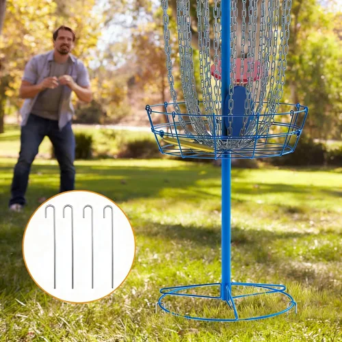 Vista 3 de NQV PRO Disc Golf Basket,Heavy Duty 24 Chain Portable Target with Transit Bag, Outdoor/Indoor
