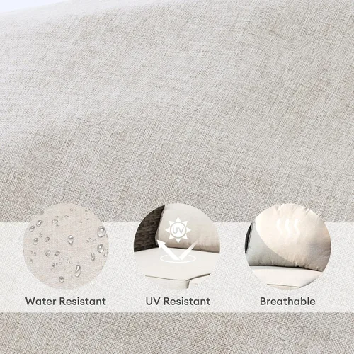 Vista 5 de ovios Fundas de cojín de patio, funda de cojín impermeable para muebles de exterior, sofá, sofá otomano, funda de cojín con cremallera