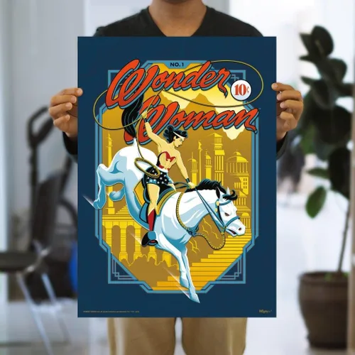 Vista 7 de MIGHTYPRINT DC Comics - Wonder Woman - Lasso of Victory - 17" x 24" Wall Art - Officially Licensed Collectible - Ideal for Gifting and Collecting
