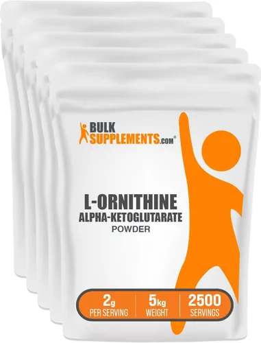 Vista 7 de BulkSupplements. com L-ornitina alfa-cetoglutarato en polvo - OKG en polvo, suplemento de óxido nítrico, suplemento de ornitina - Sin gluten, 0.07