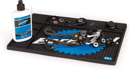 Vista 5 de Park Tool Alfombrilla de revisión de sobremesa azul, talla única Soportes de trabajo para bicicletas