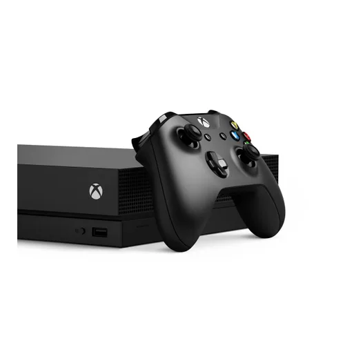 Vista 3 de Consola Microsoft Xbox One X de 1 TB con controlador inalámbrico Xbox One X mejorado HDR Native 4K Ultra HD