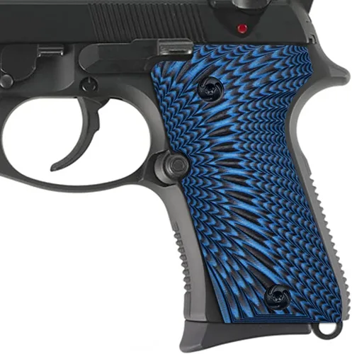 Vista 7 de Guuun Empuñaduras G10 para Beretta 92/96 Compacto, Textura Táctica Sunburst Negro